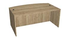 Stand-Alone Desk Shells WFB Designs 66in W x 30/36in D Bow Front Desk Shell