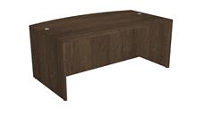 Stand-Alone Desk Shells WFB Designs 72in W x 36/41in D Bow Front Desk Shell