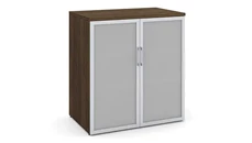 Low Storage Cabinets WFB Designs 37in H Storage Cabinet with Glass Doors
