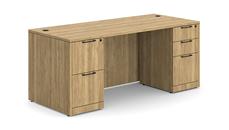 Stand-Alone Double Pedestal Desks WFB Designs 60in x 24in Double Pedestal Desk