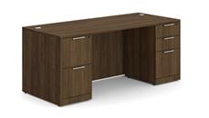 Stand-Alone Double Pedestal Desks WFB Designs 66in x 24in Double Pedestal Desk