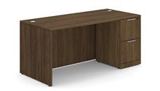 Stand-Alone Single Pedestal Desks WFB Designs 72in x 36in Single Pedestal Desk