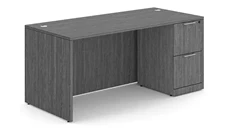 Stand-Alone Single Pedestal Desks WFB Designs 48in x 24in Single Pedestal Desk