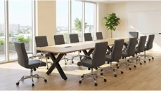 Conference Tables NDI Office Furniture 14ft Arena Shape Conference Table