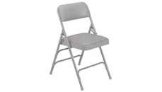 Folding Chairs National Public Seating Vinyl Upholstered Premium Folding Chair with Triple Brace Double Hinge