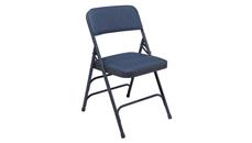 Folding Chairs National Public Seating Vinyl Upholstered Premium Folding Chair with Triple Brace Double Hinge