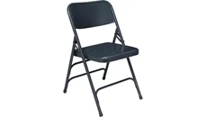 Folding Chairs National Public Seating Premium All-Steel Triple Brace Double Hinge Folding Chair