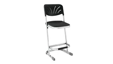 Drafting Stools National Public Seating 24in Stool with Blow Molded Seat and Back
