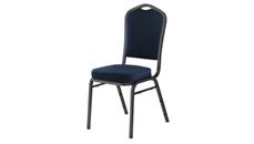 Stackable Meeting Chairs National Public Seating Fabric Padded Stack Chair
