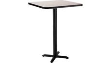 Cafeteria Tables National Public Seating 36in Square x 42in H - X Base Café Table