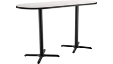 Cafeteria Tables National Public Seating 30in W x 6ft D x 42in H Racetrack - X Base Café Table