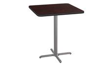 Cafeteria Tables National Public Seating 36in Square Café Table, X Base, 42in Height