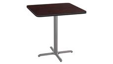 Cafeteria Tables National Public Seating 36in Square Café Table, X Base, 36in Height