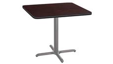 Cafeteria Tables National Public Seating 36in Square Café Table, X Base, 30in Height