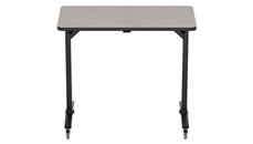 Training Tables - Heavy Duty National Public Seating 60in W x 24in D x 42in H - Mobile Flipper Table