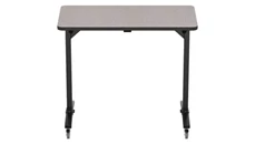 Training Tables - Heavy Duty National Public Seating 60in W x 24in D x 42in H - Mobile Flipper Table