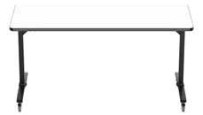 Training Tables - Heavy Duty National Public Seating 72in W x 30in D x 36in H - Whiteboard Mobile Flipper Table