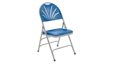 Folding Chairs National Public Seating Fan Back Polyfold Chair