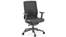 Ergonomic Task Chairs PBD Furniture Atlas II Adjustable Arm Mid Back Task Chair
