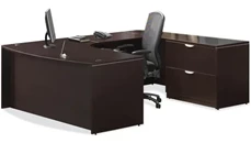 U Shaped Single Pedestal Desks PBD Furniture U Shaped Desk with Lateral File