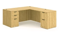 L Shaped Double Pedestal Desks PBD Furniture 72in x 72in Double Pedestal L-Shaped Desk