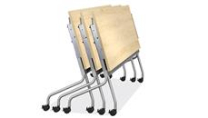 Training Tables PBD Furniture 48in x 24in Flip Top Nesting Table
