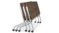 Training Tables PBD Furniture 60in x 24in Flip Top Nesting Table