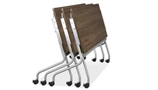 Training Tables PBD Furniture 60in x 24in Flip Top Nesting Table
