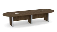 Conference Tables PBD Furniture Conference Table 12ft Racetrack Plinth Leg with Metal
