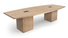 Conference Tables PBD Furniture 14ft Boat Shape Cube Base Conference Table