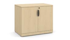 Low Storage Cabinets PBD Furniture 29-1/2in H Laminate Wood Door Storage Cabinet