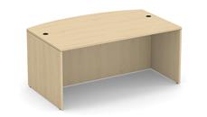 Stand-Alone Desk Shells PBD Furniture 66in x 36in Bow Front Desk Shell