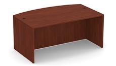 Stand-Alone Desk Shells PBD Furniture 72in x 41in Bow Front Desk Shell