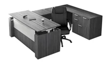 Standing Desks - Electronically Adjustable PBD Furniture U-Shaped Standing Desk