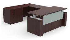 Standing Desks - Electronically Adjustable PBD Furniture U-Shaped Standing Desk