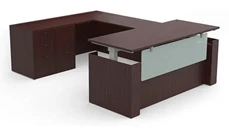 Standing Desks - Electronically Adjustable PBD Furniture U-Shaped Standing Desk
