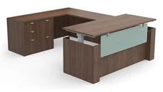 Standing Desks - Electronically Adjustable PBD Furniture U-Shaped Standing Desk
