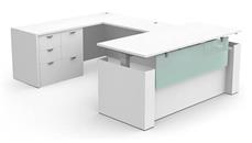Standing Desks - Electronically Adjustable PBD Furniture U-Shaped Standing Desk