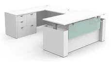 Standing Desks - Electronically Adjustable PBD Furniture U-Shaped Standing Desk