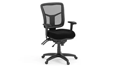 Ergonomic Task Chairs PBD Furniture Cool Mesh Mid Back Multi Function Chair with Fabric Seat