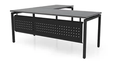 L Shaped Desk Shells PBD Furniture 66in x 66in L-Desk with Modesty Panel