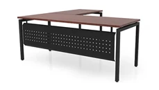 L Shaped Desk Shells PBD Furniture 66in x 66in L-Desk with Modesty Panel