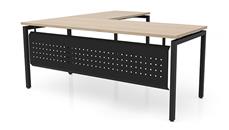 L Shaped Desk Shells PBD Furniture 66in x 66in L-Desk with Modesty Panel 