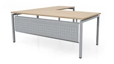 L Shaped Desk Shells PBD Furniture 66in x 72in L-Desk with Modesty Panel 