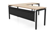 L Shaped Desk Shells PBD Furniture 72in x 72in Slender L-Desk with Modesty Panel 