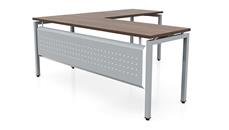L Shaped Desk Shells PBD Furniture 72in x 66in Slender L-Desk with Modesty Panel 