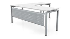 L Shaped Desk Shells PBD Furniture 72in x 72in Slender L-Desk with Modesty Panel 