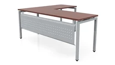 L Shaped Desk Shells PBD Furniture 72in x 60in Slender L-Desk with Modesty Panel