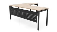 L Shaped Desk Shells PBD Furniture 72in x 60in Slender L-Desk with Modesty Panel
