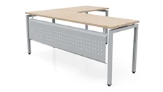 L Shaped Desk Shells PBD Furniture 72in x 60in Slender L-Desk with Modesty Panel
